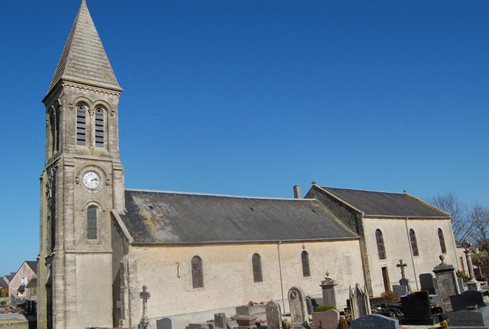 eglise de longues sur mer exterieur