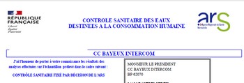 17.03.2026 CONTROLE SANITAIRE DES EAUX /  PLANET