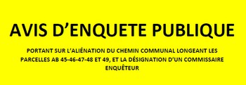 07.04.2026 Avis d’enquête publique